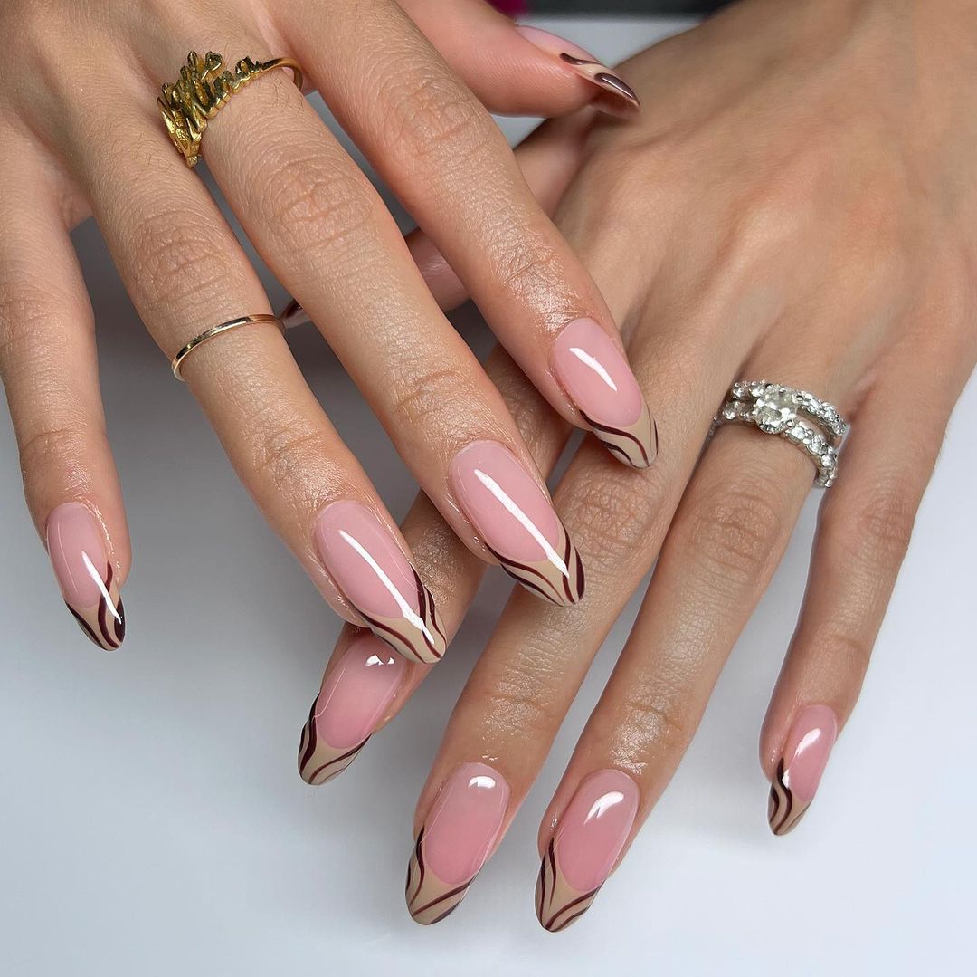 Top 10 Nail Design Ideas and Inspiration for Fall 2023 | Fall French Manicure